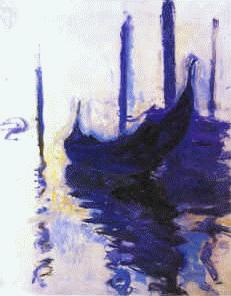 Claude Monet Gondolas in Venice oil painting picture